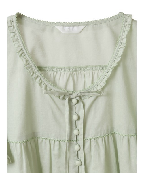 PINK HOUSE（ピンクハウス）の「ローンブラウス（シャツ/ブラウス・レディース・ホワイト/ミント/ネイビー/ピンク・フリー）」の7枚目の写真