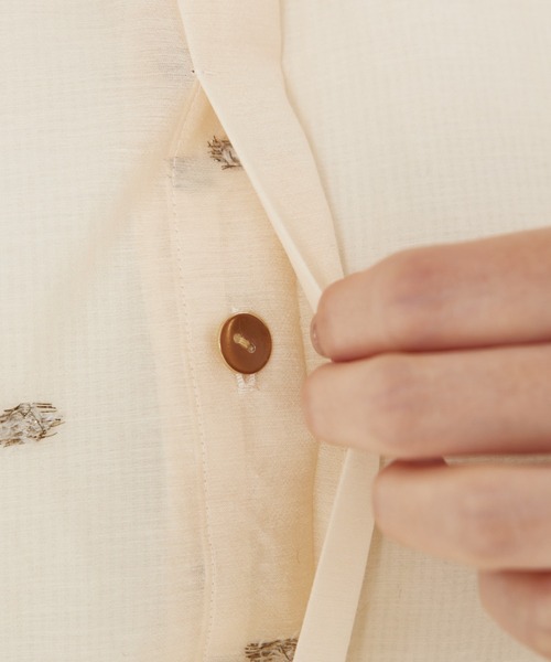 セール】カットドビーチュニックブラウス/夏服（シャツ/ブラウス