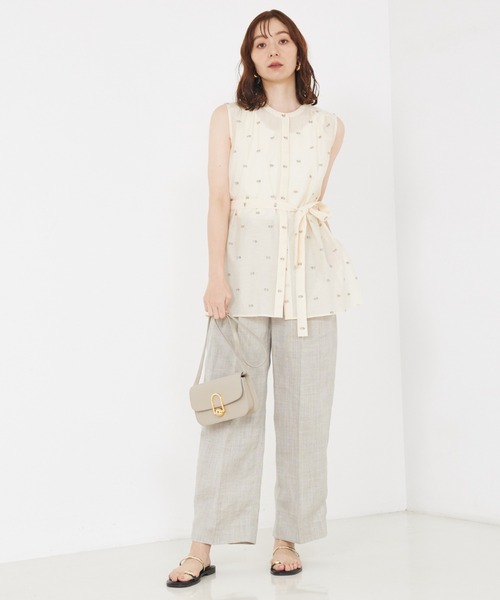 qualite(カリテ)の「カットドビーチュニックブラウス/夏服(シャツ/ブラウス・レディース・ベージュ・フリー)」の17枚目の写真