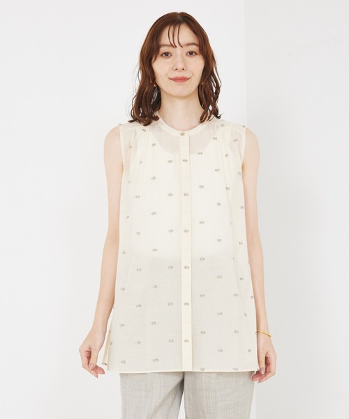 qualite(カリテ)の「カットドビーチュニックブラウス/夏服(シャツ/ブラウス・レディース・ベージュ・フリー)」の16枚目の写真