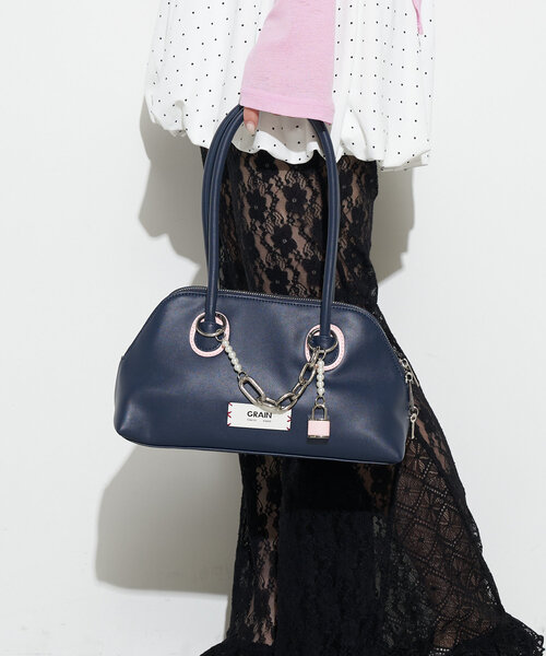 GRAIN(グレイン)の「【GRAIN/グレイン】チャーム付きバイカラートートバッグ(トートバッグ・レディース・イエロー/ネイビー/レッド・FREE)」の15枚目の写真
