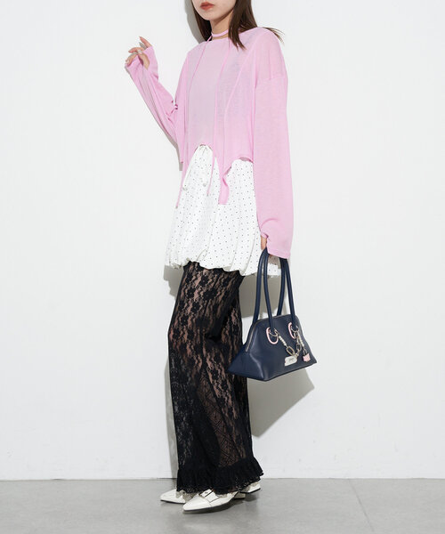 GRAIN(グレイン)の「【GRAIN/グレイン】チャーム付きバイカラートートバッグ(トートバッグ・レディース・イエロー/ネイビー/レッド・FREE)」の17枚目の写真