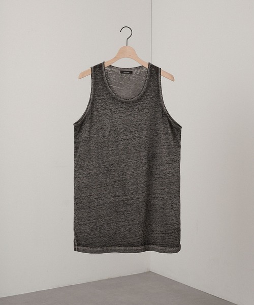 Alfred Alex】ヴィンテージライクマーブリングタンクトップ