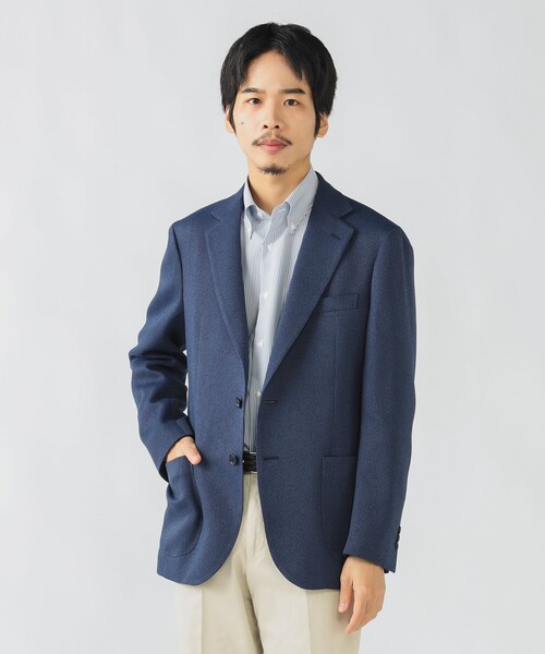 セール】ウールライク バスケット 2ボタン ジャケット 25AW