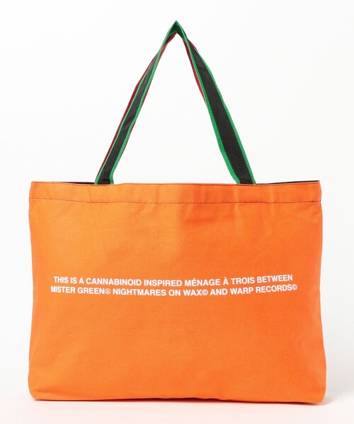 Mister Green（ミスターグリーン）の「Nightmares on Wax × Mister Green / Worldwide Tote（トートバッグ・メンズ・ブラック・ONE SIZE）」の3枚目の写真