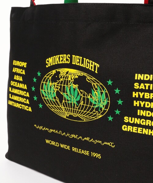 Mister Green（ミスターグリーン）の「Nightmares on Wax × Mister Green / Worldwide Tote（トートバッグ・メンズ・ブラック・ONE SIZE）」の6枚目の写真