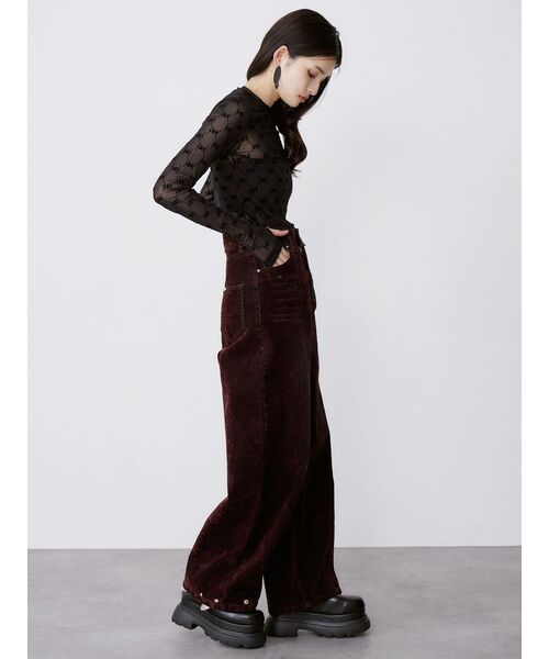 MURUA(ムルーア)の「インナーファーベルテッドクロッグス(サンダル・レディース・ブラウン/ブラック・24.5/23.5/22.5)」の20枚目の写真