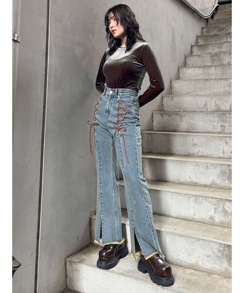 MURUA インナーファーベルテッドクロッグス ムルーア MURUA インナーファーベルテッドクロッグス （ブラック