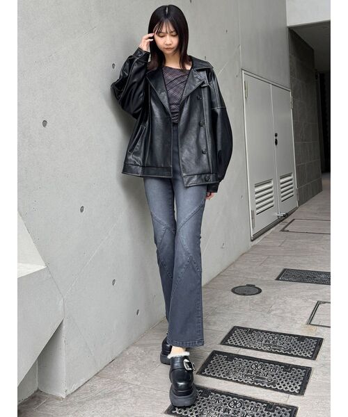 MURUA インナーファーベルテッドクロッグス ムルーア MURUA インナーファーベルテッドクロッグス （ブラック