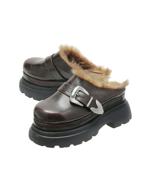 MURUA インナーファーベルテッドクロッグス インナーファーベルテッドクロッグス（サンダル）｜MURUA（ムルーア