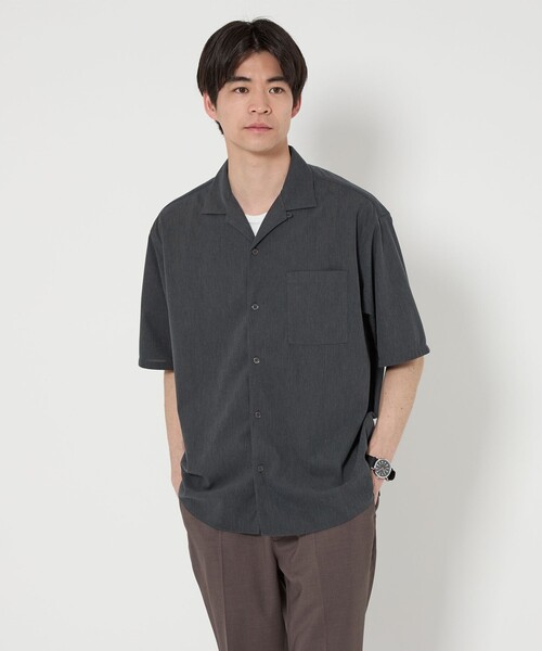 ケルト&コブラCELT&COBRAフラックスリネンオープンカラー半袖シャツ黒茶L Celt and Cobra - ケルト&コブラ Tシャツの通販 by UーTAN's