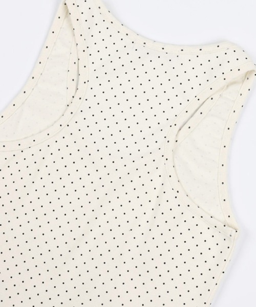 タンクトップ ノースリーブ A'GEM/9 × .kom 「FANCY CLUB/ファンシークラブ」 Dot Button Sleeveless/ドッ A'GEM/9 × .kom 『FANCY CLUB/ファンシークラブ』 Dot Button