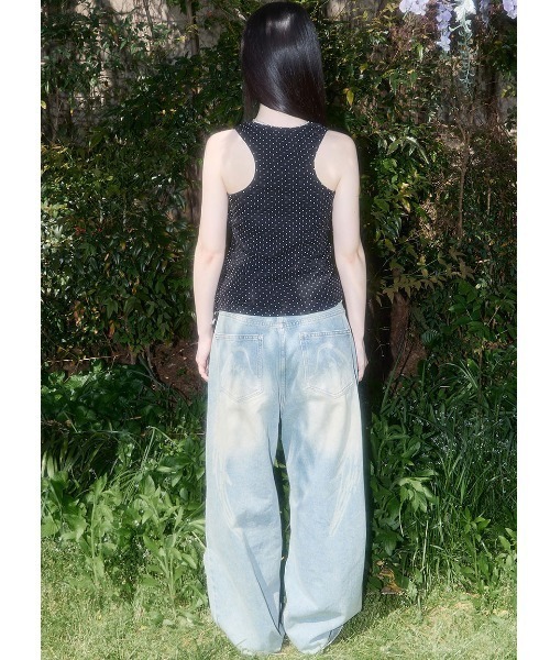 FANCY CLUB(ファンシークラブ)の「A'GEM/9 × .kom 『FANCY CLUB/ファンシークラブ』 Dot Button Sleeveless/ドットボタン スリーブレス(タンクトップ・レディース・ブラウン/アイボリー/ブラック・FREE)」の11枚目の写真
