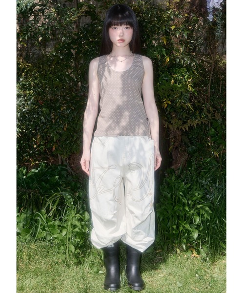 FANCY CLUB(ファンシークラブ)の「A'GEM/9 × .kom 『FANCY CLUB/ファンシークラブ』 Dot Button Sleeveless/ドットボタン スリーブレス(タンクトップ・レディース・ブラウン/アイボリー/ブラック・FREE)」の20枚目の写真
