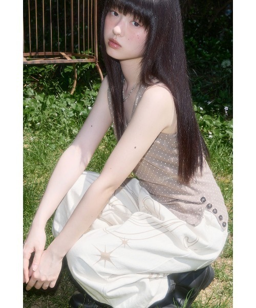 FANCY CLUB(ファンシークラブ)の「A'GEM/9 × .kom 『FANCY CLUB/ファンシークラブ』 Dot Button Sleeveless/ドットボタン スリーブレス(タンクトップ・レディース・ブラウン/アイボリー/ブラック・FREE)」の19枚目の写真