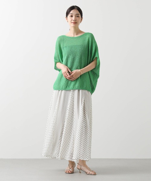 vingtrois（バントロア）の「和紙ホールガーメントボートネックニット（ニット/セーター・レディース・ブラウン/グリーン/ピンク/アイボリー・FREE）」の21枚目の写真