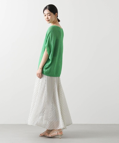 vingtrois（バントロア）の「和紙ホールガーメントボートネックニット（ニット/セーター・レディース・ブラウン/グリーン/ピンク/アイボリー・FREE）」の22枚目の写真