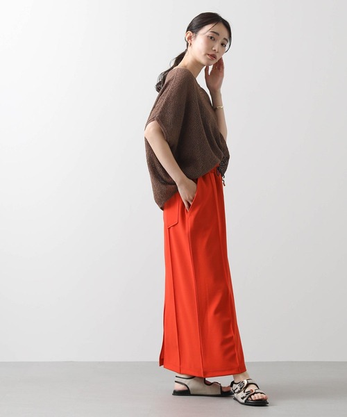 vingtrois（バントロア）の「和紙ホールガーメントボートネックニット（ニット/セーター・レディース・ブラウン/グリーン/ピンク/アイボリー・FREE）」の14枚目の写真