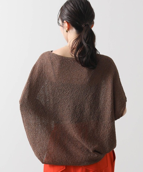 vingtrois（バントロア）の「和紙ホールガーメントボートネックニット（ニット/セーター・レディース・ブラウン/グリーン/ピンク/アイボリー・FREE）」の19枚目の写真
