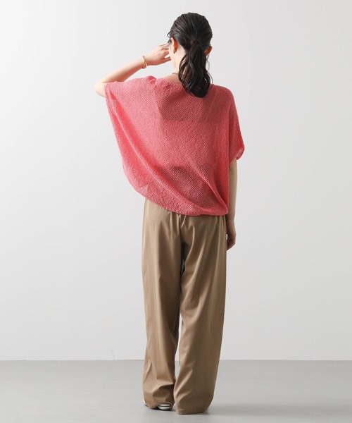 ニット セーター 和紙ホールガーメントボートネックニット レディース Gready Brilliant ニット セーター 和紙ホールガーメントボート