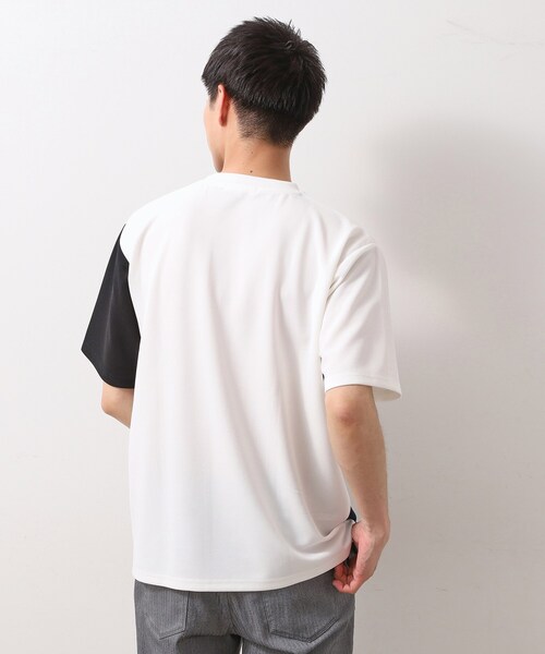 THE SHOP TK （ザ ショップ ティーケー ）の「ツイルブロッキング 半袖Tシャツ 洗濯機OK（Tシャツ/カットソー・メンズ・ブラウン系5/ブラック系4/ブルー系その他6・02/03/04）」の5枚目の写真