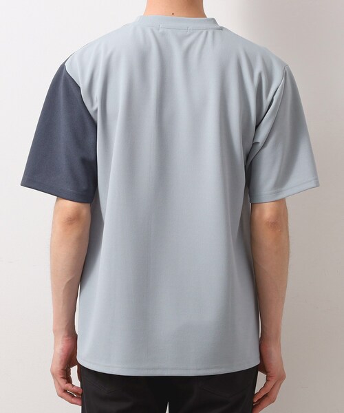 THE SHOP TK （ザ ショップ ティーケー ）の「ツイルブロッキング 半袖Tシャツ 洗濯機OK（Tシャツ/カットソー・メンズ・ブラウン系5/ブラック系4/ブルー系その他6・02/03/04）」の9枚目の写真