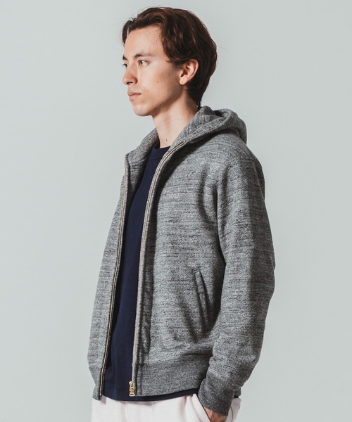 Jackman(ジャックマン)の「GG Sweat Parka(パーカー・メンズ・ブラック/ネイビー/杢グレー・MEDIUM/LARGE/X-LARGE)」の6枚目の写真