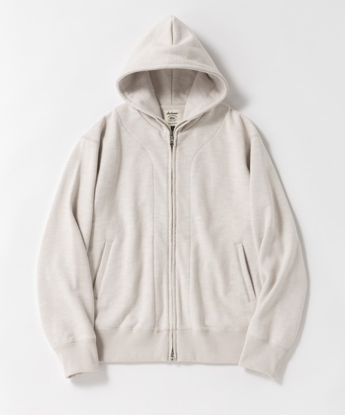 Jackman（ジャックマン）の「GG Sweat Parka（パーカー・メンズ・杢グレー/ネイビー/ブラック/ライトグリーン/スミクロ/オフホワイト・LARGE/X-LARGE/MEDIUM）」の22枚目の写真