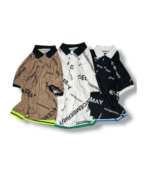DECEMBER MAY ディセンバーメイ　メンズポロシャツ　XL Pile jacquard dolman sleeve polo（ポロシャツ）｜DECEMBERMAY