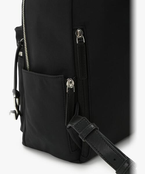agnes b. 黒 ナイロン リュック・バックパック アニエスベー】 たっぷり入る！ニューナイロンバックパック