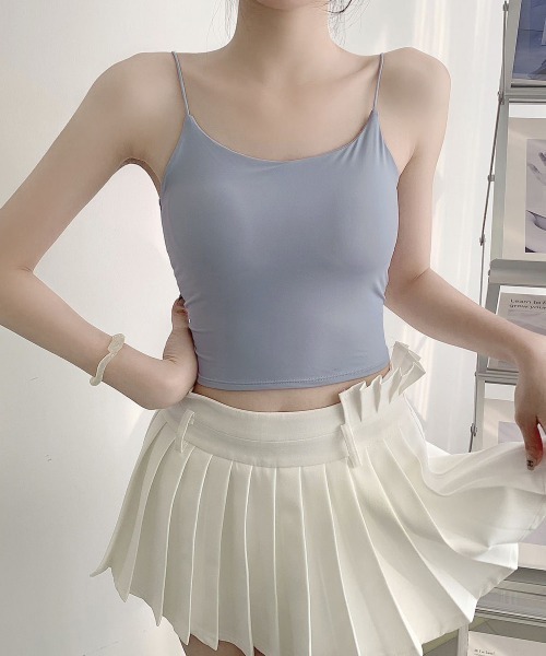 Miniministore(ミニミニストア)の「カップ付きキャミソール背中あきブラトップ(キャミソール・レディース・ホワイト/ブラック/ベージュ/カーキ/ブルーグレー・FREE)」の12枚目の写真