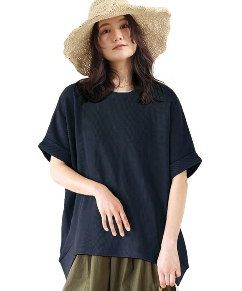 トップス Tシャツ 袖あり 半袖 ドロップショルダー クルーネック かわいい 大人可愛い カジュアル 大人 おしゃれ お洒落 こなれ感 ラフ メンズライク マニッシュ 楽天市場】マラソン限定25％OFFクーポン☆ ドロップショルダー