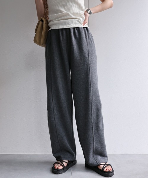 コクーンシルエット スエットパンツ/セットアップ対応商品/裏毛