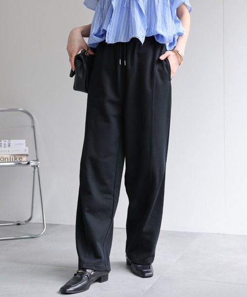 sakishimatokyo(サキシマトーキョー)の「コクーンシルエット スエットパンツ/セットアップ対応商品/裏毛(スウェットパンツ・レディース・チャコールグレー/ブラック/オートミール・FREE)」の7枚目の写真