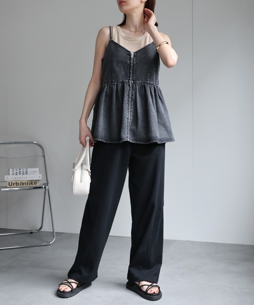 sakishimatokyo(サキシマトーキョー)の「コクーンシルエット スエットパンツ/セットアップ対応商品/裏毛(スウェットパンツ・レディース・チャコールグレー/ブラック/オートミール・FREE)」の8枚目の写真