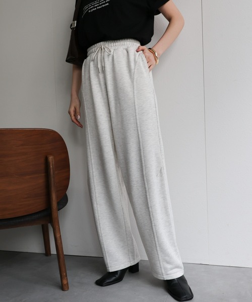 sakishimatokyo(サキシマトーキョー)の「コクーンシルエット スエットパンツ/セットアップ対応商品/裏毛(スウェットパンツ・レディース・チャコールグレー/ブラック/オートミール・FREE)」の9枚目の写真