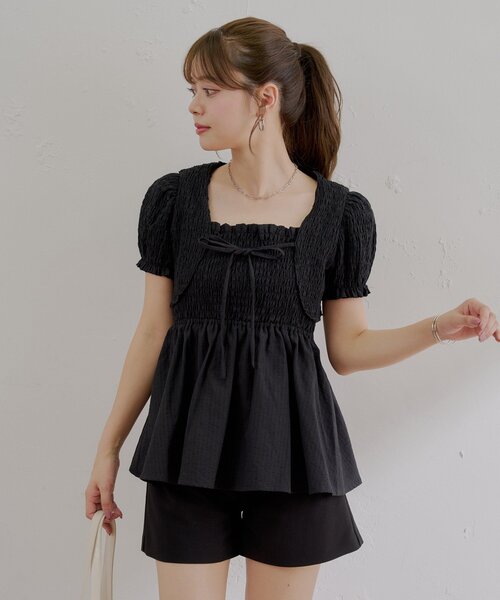 TO BE CHIC ボレロセット ブラック 値下げ中】TO BE CHIC ボレロ 黒 - メルカリ