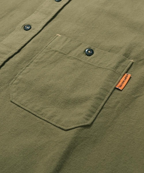 KRIFF MAYER（クリフメイヤー）の「ビエラ無地長袖シャツ（シャツ/ブラウス・メンズ・ナチュラル/チャコール/モカ/オリーブ/カラフル・MEDIUM/LARGE/X-LARGE）」の17枚目の写真