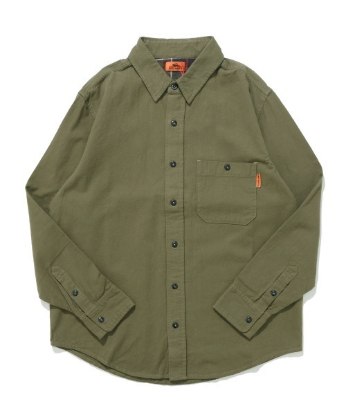 KRIFF MAYER（クリフメイヤー）の「ビエラ無地長袖シャツ（シャツ/ブラウス・メンズ・ナチュラル/チャコール/モカ/オリーブ/カラフル・MEDIUM/LARGE/X-LARGE）」の22枚目の写真