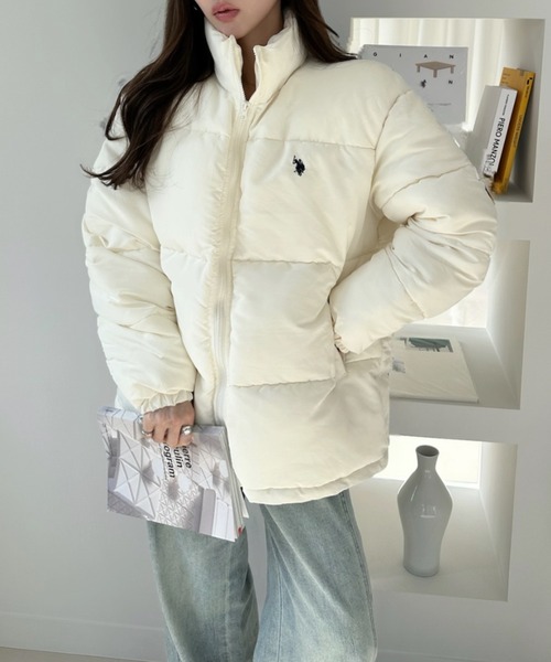 U.S. POLO ASSN.(ユーエスポロアッスン)の「U.S. POLO ASSN ポリタッサー 中綿 ジャケット(ダウンジャケット/コート・レディース・アイボリー/ブラック/ベージュ・M/S)」の17枚目の写真