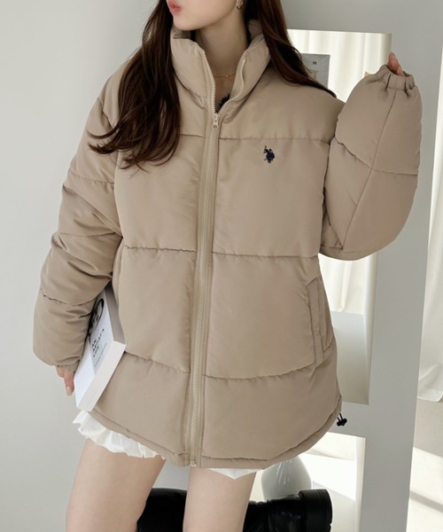 U.S. POLO ASSN.(ユーエスポロアッスン)の「U.S. POLO ASSN ポリタッサー 中綿 ジャケット(ダウンジャケット/コート・レディース・アイボリー/ブラック/ベージュ・M/S)」の14枚目の写真