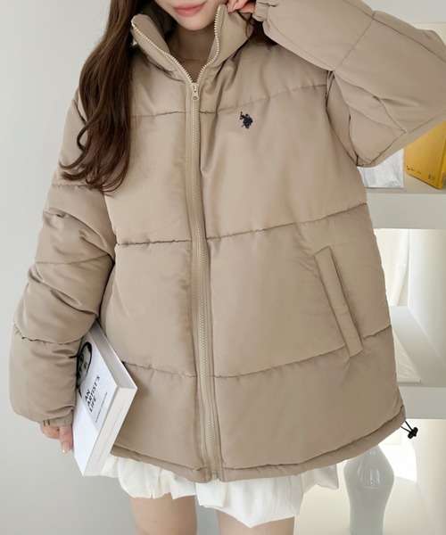 U.S. POLO ASSN.(ユーエスポロアッスン)の「U.S. POLO ASSN ポリタッサー 中綿 ジャケット(ダウンジャケット/コート・レディース・アイボリー/ブラック/ベージュ・M/S)」の16枚目の写真
