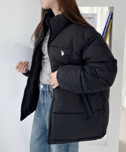 U.S. POLO ASSN.(ユーエスポロアッスン)の「U.S. POLO ASSN ポリタッサー 中綿 ジャケット(ダウンジャケット/コート・レディース・アイボリー/ブラック/ベージュ・M/S)」の22枚目の写真