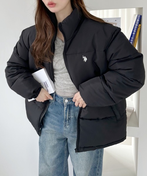U.S. POLO ASSN.(ユーエスポロアッスン)の「U.S. POLO ASSN ポリタッサー 中綿 ジャケット(ダウンジャケット/コート・レディース・アイボリー/ブラック/ベージュ・M/S)」の19枚目の写真