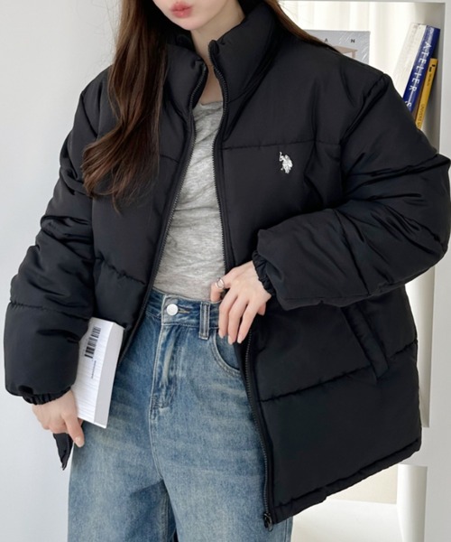U.S. POLO ASSN.(ユーエスポロアッスン)の「U.S. POLO ASSN ポリタッサー 中綿 ジャケット(ダウンジャケット/コート・レディース・アイボリー/ブラック/ベージュ・M/S)」の21枚目の写真