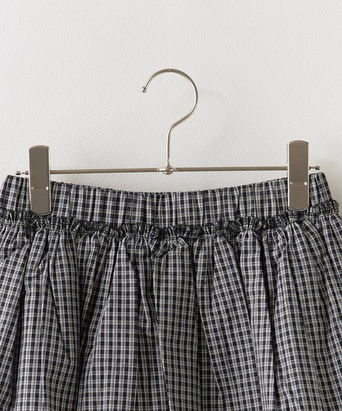 ROOPTOKYO（ループトウキョウ）の「Gingham Check Skirt Layered Lace Pants / ギンガムチェック スカートレイヤード レースパンツ（その他パンツ・レディース・ブラック/ダークブラウン・FREE）」の13枚目の写真