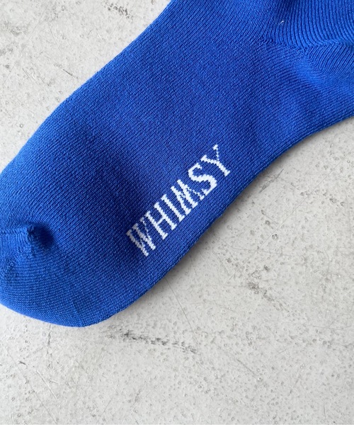 Whimsy(ウィムジー)の「WHIMSY Loose gauge rib socks(ソックス/靴下・メンズ・グレー/ブルー/ブラック/ホワイト・25-26cm)」の11枚目の写真