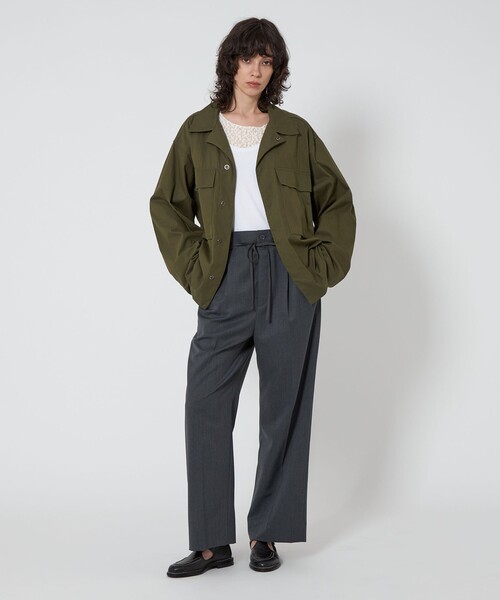 ASTRAET(アストラット)の「<ASTRAET>レース ロングスリーブカットソー(Tシャツ/カットソー・レディース・ブラック/オフホワイト・FREE)」の4枚目の写真