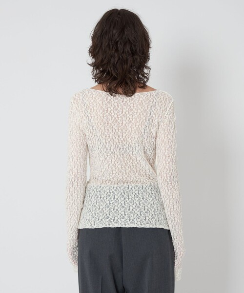 ASTRAET(アストラット)の「<ASTRAET>レース ロングスリーブカットソー(Tシャツ/カットソー・レディース・ブラック/オフホワイト・FREE)」の12枚目の写真