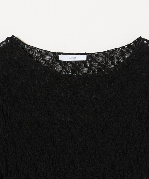 ASTRAET(アストラット)の「<ASTRAET>レース ロングスリーブカットソー(Tシャツ/カットソー・レディース・ブラック/オフホワイト・FREE)」の15枚目の写真